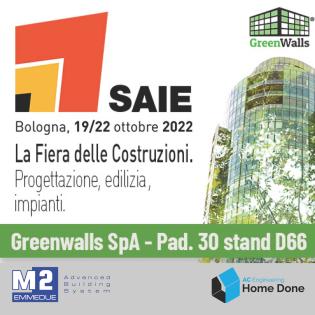 Le système de construction EMMEDUE sera présent au SAIE 2022 à Bologne avec Greenwalls Spa
